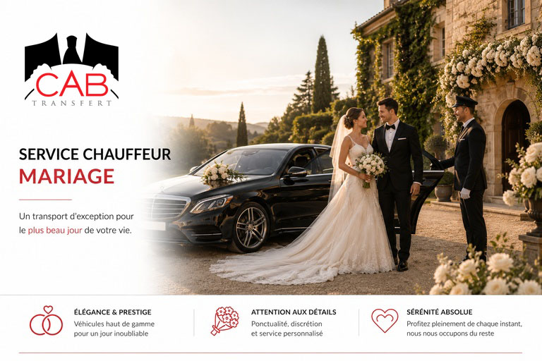 Chauffeur cérémonie de mariage