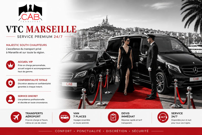 Contact chauffeur privé Marseille - Majestic South Chauffeurs