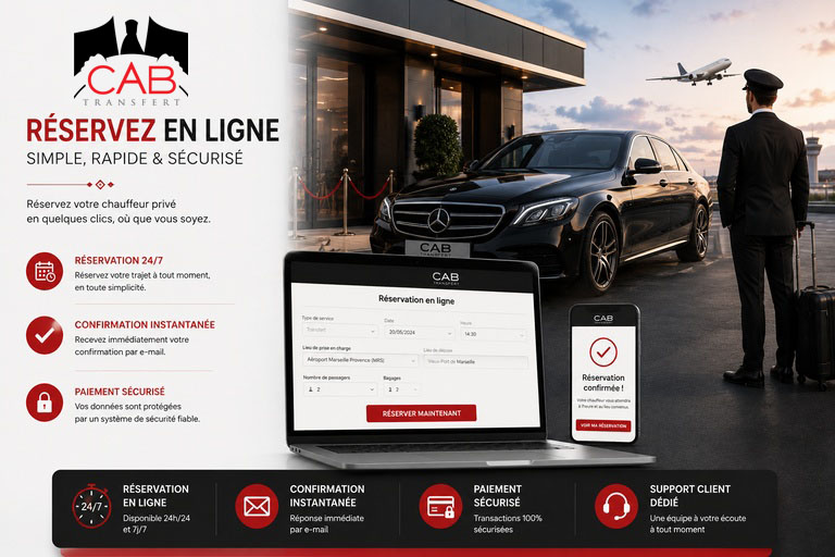 Réserver un chauffeur privé VTC à Marseille avec CAB TRANSFERT