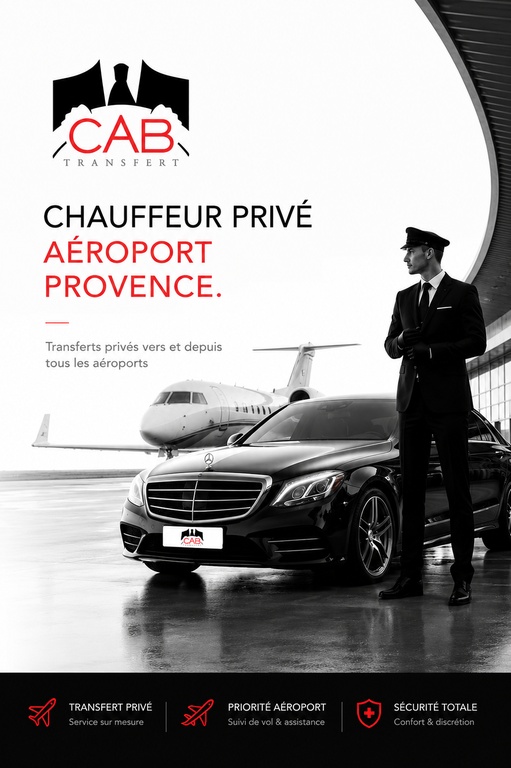Chauffeur privé aéroport Provence avec véhicule premium pour transferts aéroport